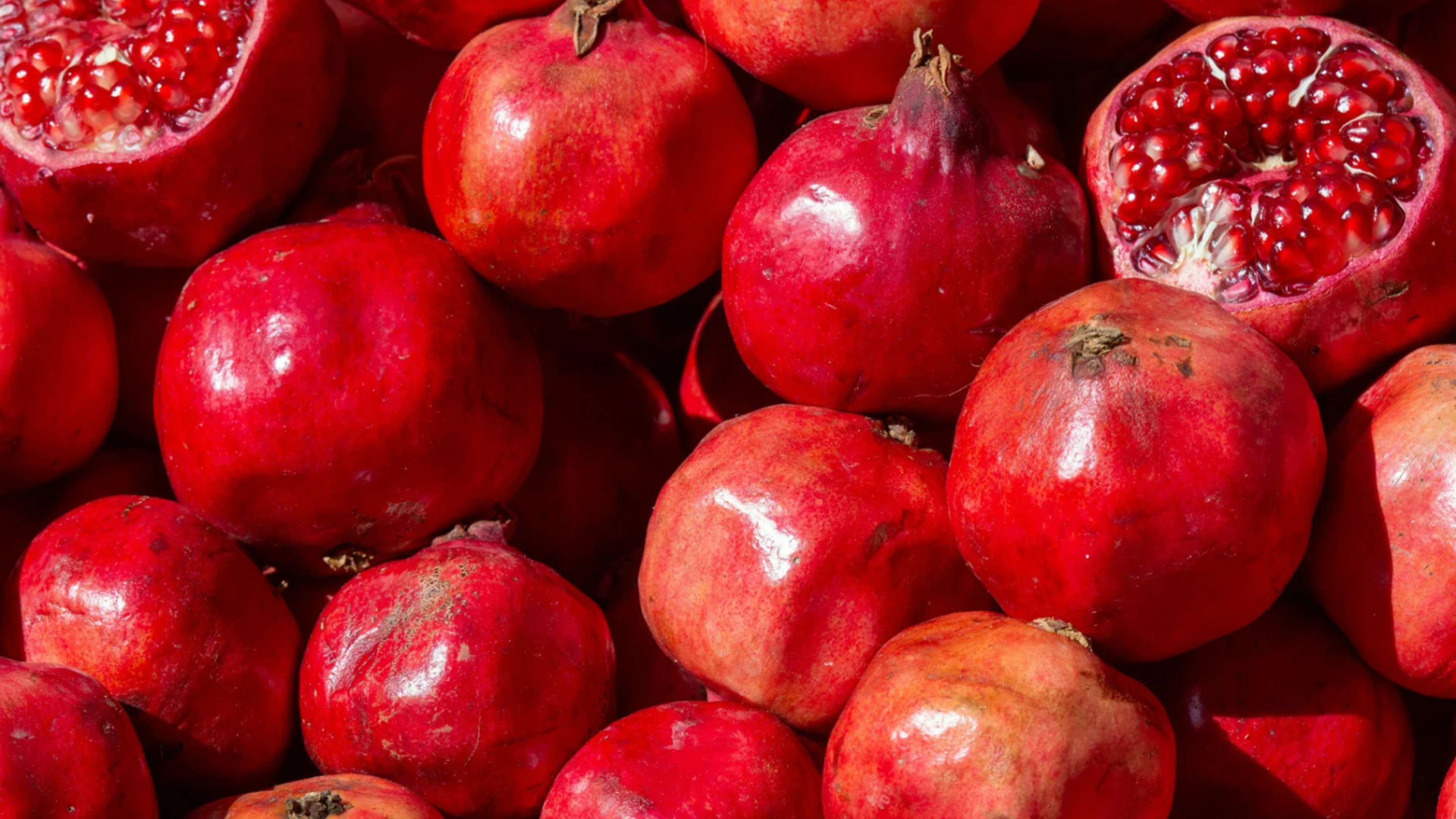 Close up of pomegranates