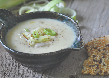 Potato Leek Soup with Gruyere