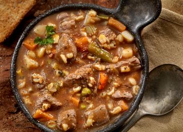 beef vegetable and barley soup