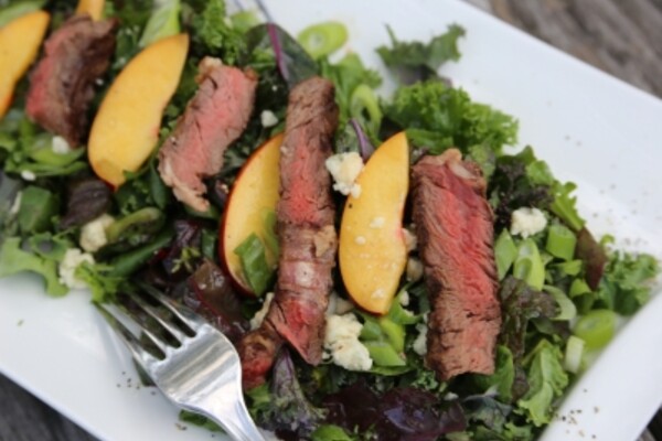 Nectarine Steak Salad