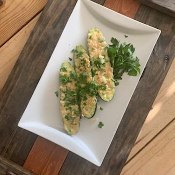 Zucchini Garlic Spears