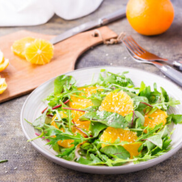 Citrus and Arugula Salad with Balsamic Dressing
