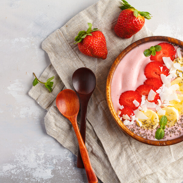 Peanut Butter Berry Smoothie Bowl 