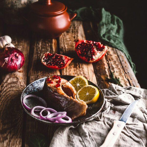 Pomegranate Glazed Salmon