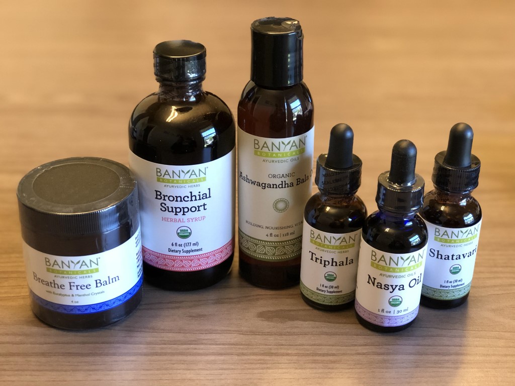 Banyan Botanicals' Ayurvedic herbs & oils