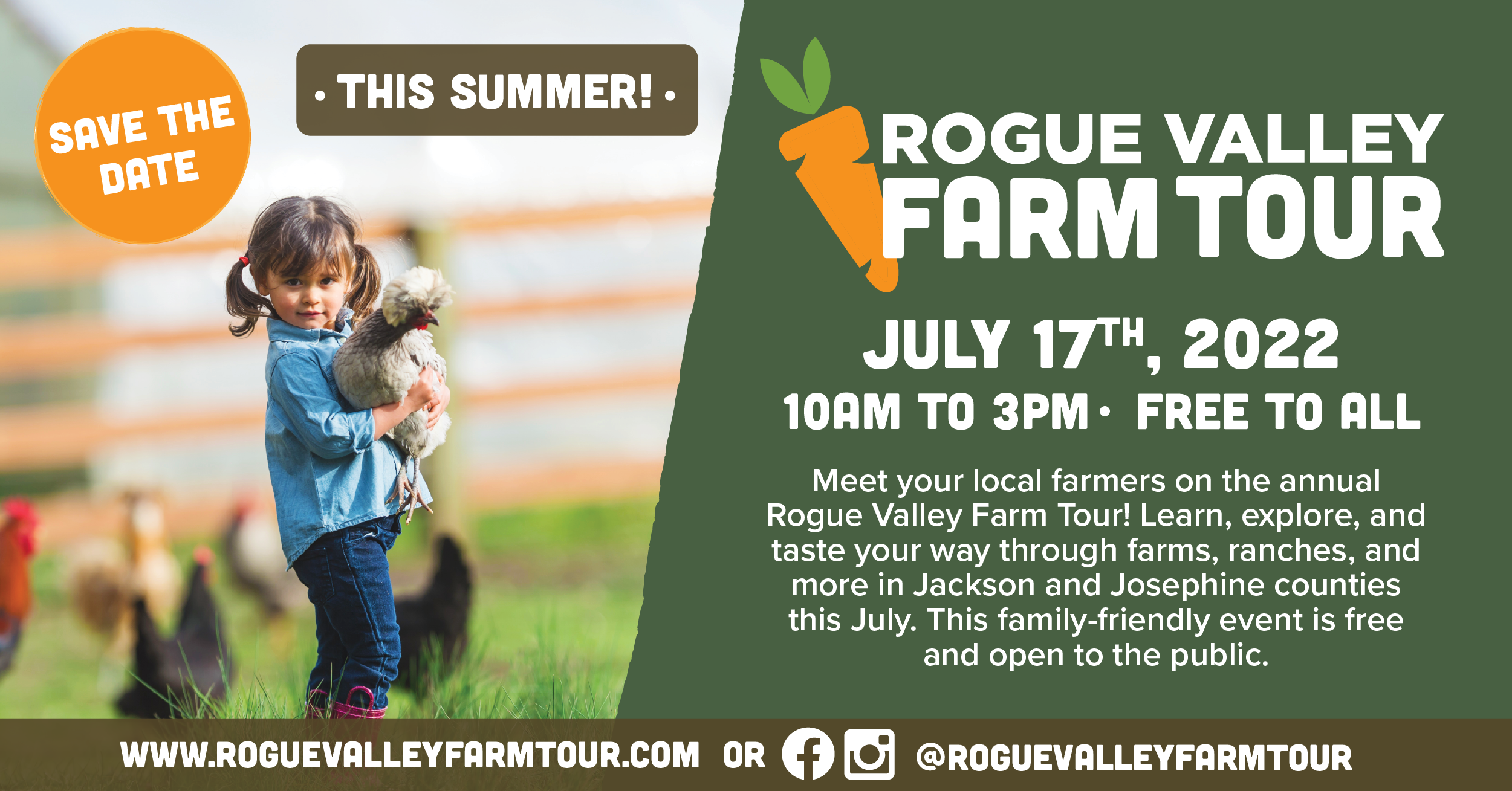 The Rogue Valley Farm Tour is on July 17th!