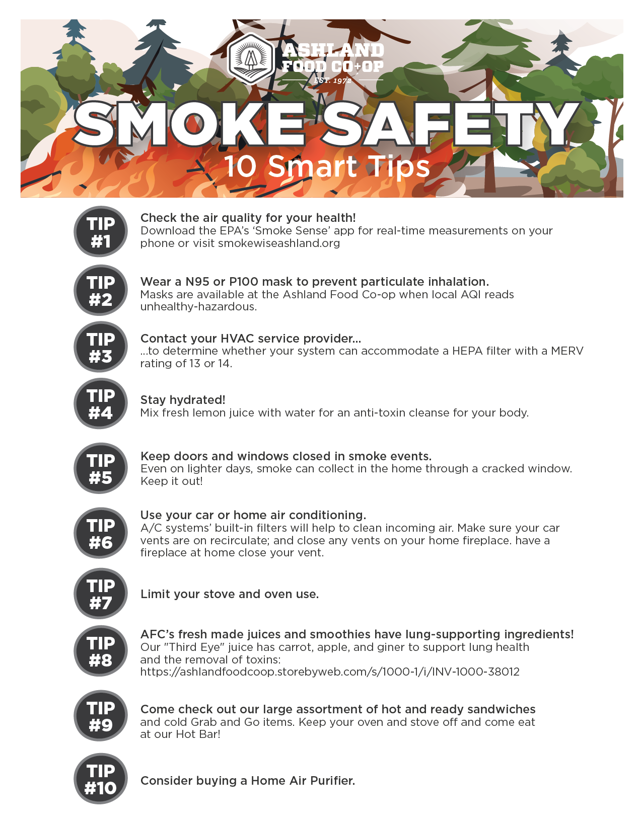 10 smart tips for Smoke Safety